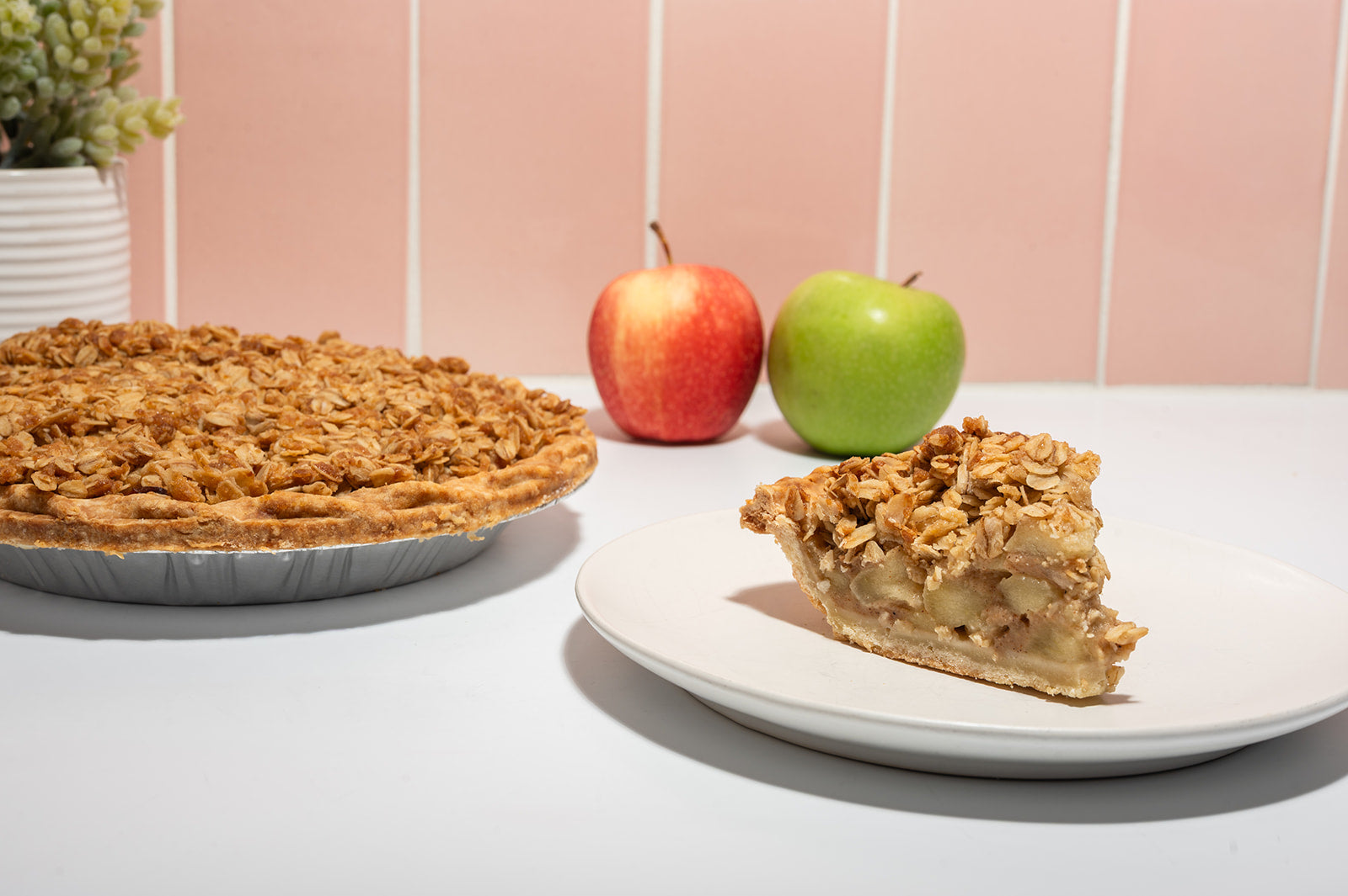 Caramel Apple Crumble Pie