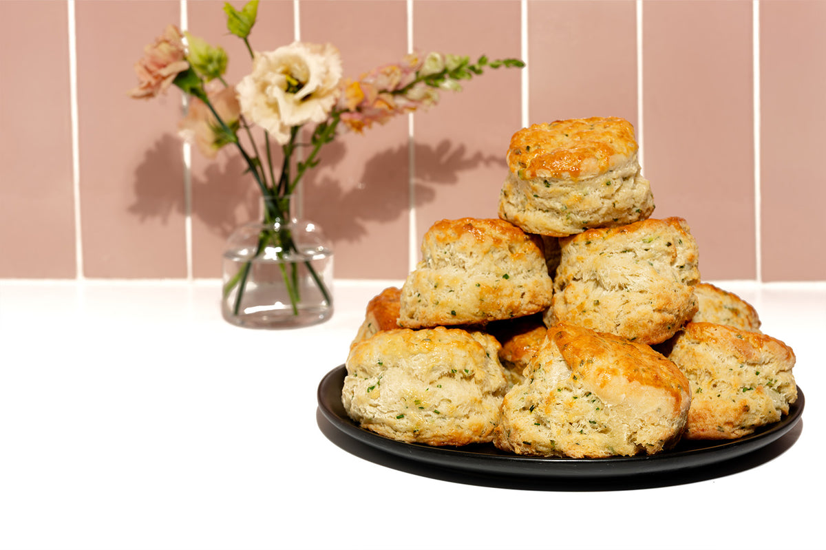 Goat Cheese + Chive Biscuits