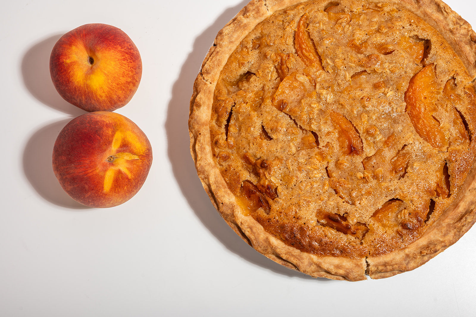Salted Caramel Peach Pie
