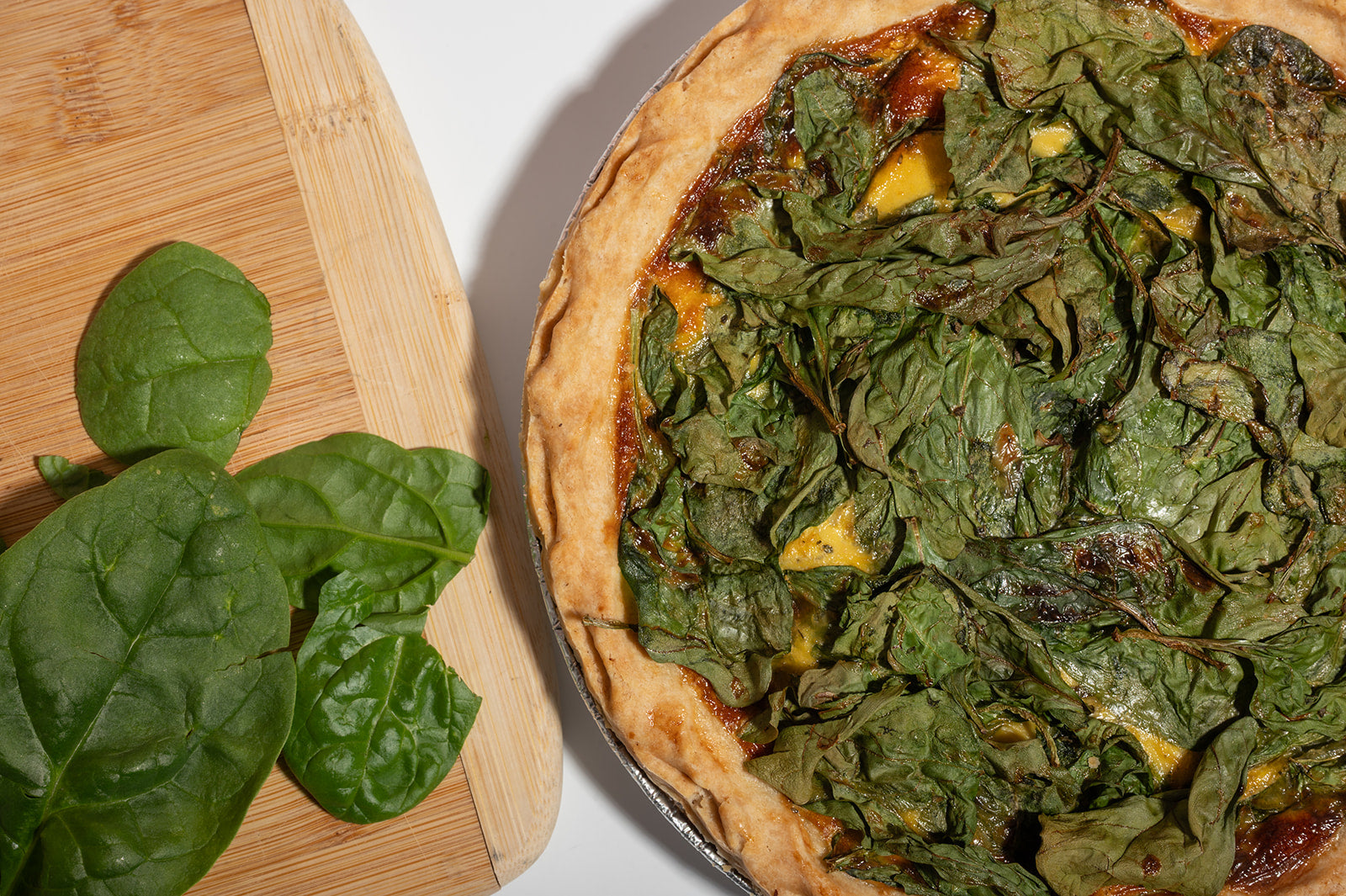 Smoked Gouda + Spinach Quiche